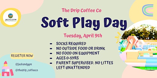 Primaire afbeelding van Soft Play Day / April 9th (Group A)