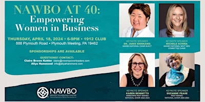 Immagine principale di "NAWBO AT 40: EMPOWERING WOMEN IN BUSINESS" 