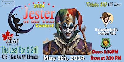 Imagem principal de Jester of the Year Contest at The Leaf Bar & Grill!