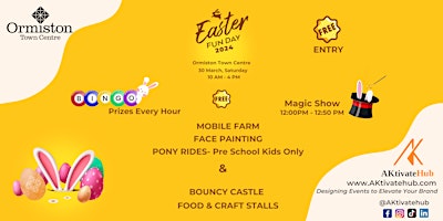 Easter Fun Day 2024 at Ormiston Town Centre - 30 March 2024 primary image