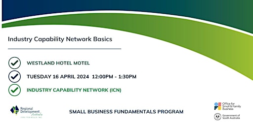 Image principale de WHYALLA : Industry Capability Network (ICN) Basics