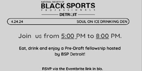 Pre-NFL Draft Social with BSP Detroit