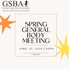 GSBA Virtual Spring General Body Meeting