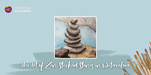 The Art of Zen: Stacked Stones in Watercolour  primärbild