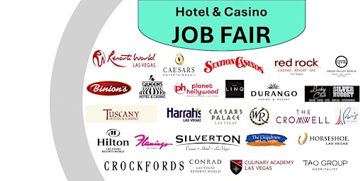 Hotel  Job Fair. 30 Employers. 8,000 Jobs. primary image