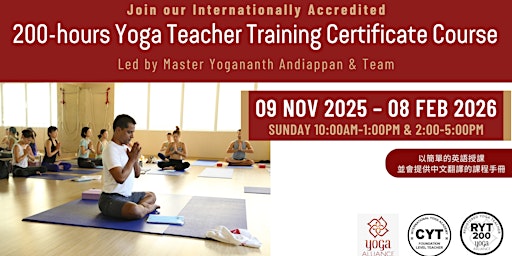 Imagen principal de 200-hours Yoga Teacher Training Certificate Course