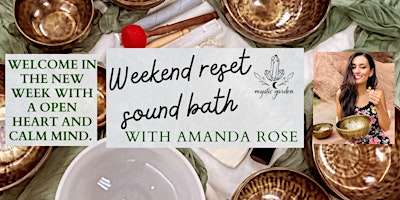 Hauptbild für Weekend Reset Sound Bath