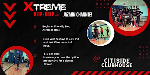 Primaire afbeelding van Xtreme Hip Hop Step with Jazmin Channtel