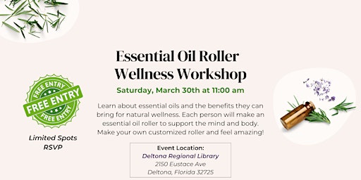 Imagen principal de Essential Oil Roller Wellness Workshop