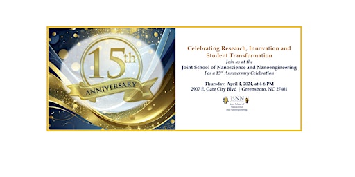 Imagen principal de Joint School of Nanoscience and Nanoengineering 15th Anniversary