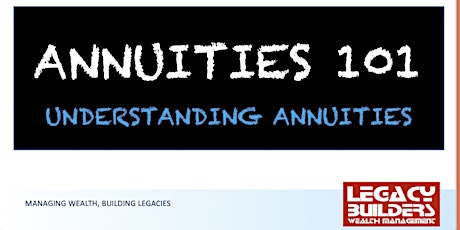 Image principale de Annuities 101 Webinar