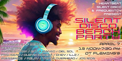 HEARTBEAT SILENT DISCO & FREQUENTCY PRESENT: SILENT DISCO BEACH PARTY! primary image