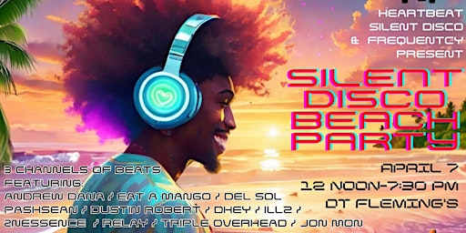 HEARTBEAT SILENT DISCO & FREQUENTCY PRESENT: SILENT DISCO BEACH PARTY! primary image