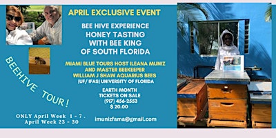 Imagen principal de WANT A UNIQUE EXPERIENCE? BEE HIVE TOUR HONEY TASTING WITH MASTER BEEKEEPER