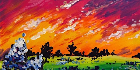 Sunset Over Bluebonnets - Paint and Sip by Classpop!™