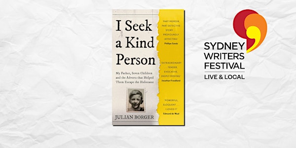 Julian Borger: I Seek a Kind Person LIVESTREAM