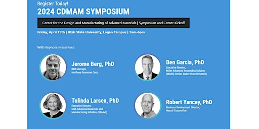 Image principale de Utah SAMPE Presents:  USU New Advanced Materials Center OpenHouse+Symposium