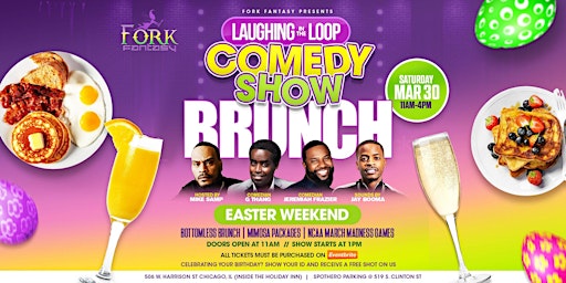 Imagem principal de Laughing In The Loop Comedy Show Brunch @ The Fantasy