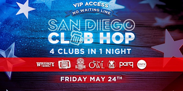 MDW 4 CLUBS IN 1 NIGHT FRIDAY MAY 24TH