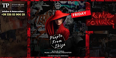 IBIZA PARTY - FRIDAY @PLAY CLUB MILANO - INFO: +393355290025 primary image