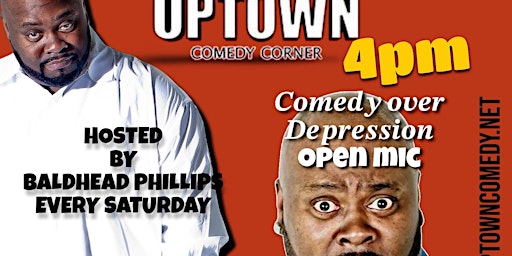 Imagen principal de Bald Head Phillips & Friends Comedy over Depression Open Mic Comedy Show,
