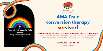 Primaire afbeelding van AMA I'm a conversion therapy survivor