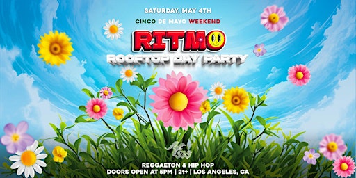 Primaire afbeelding van RITMO: Reggaeton & Hip Hop Rooftop Day Party 21+ (Cinco De Mayo Weekend)