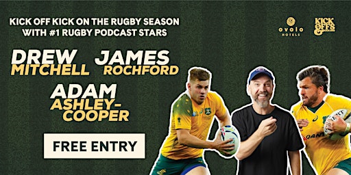 Primaire afbeelding van EXCLUSIVE PRE-GAME PARTY WITH THE STARS OF THE #1 RUGBY PODCAST