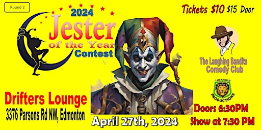 Imagem principal do evento Jester of the Year Contest - Drifters Lounge