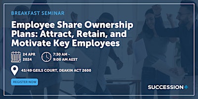 Imagem principal do evento Employee Share Ownership Plans: Attract, Retain and Motivate Key Employees
