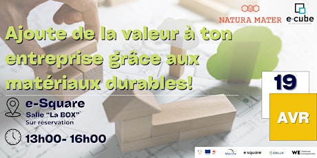 Atelier : Les matériaux durables dans votre entreprise