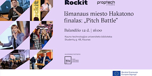 Imagen principal de Išmanaus miesto Hakatono finalas : “Pitch Battle”