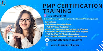 PMP Exam Preparation Training Classroom Course in Tuscaloosa, AL primary image