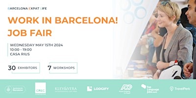 Primaire afbeelding van Work in Barcelona! Job Fair