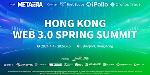 Imagem principal de HONG KONG WEB 3.0 SPRING SUMMIT