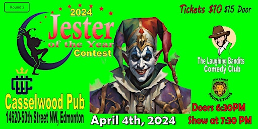 Primaire afbeelding van Jester of the Year Contest - Casselwood Pub!