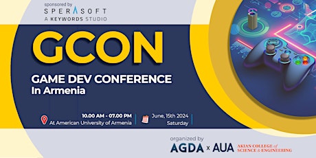 GCON 2024 - Game Development Conference in Armenia