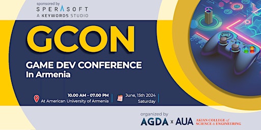 Imagem principal do evento GCON 2024 - Game Development Conference in Armenia