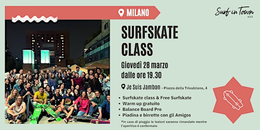 Image principale de Corsi di Surfskate Milano - tutti i livelli