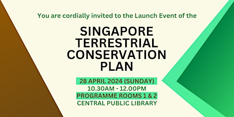 Singapore Terrestrial Conservation Plan Launch Event