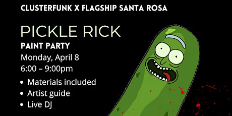 Pickle Rick Paint Night