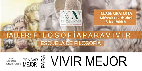 CURSO DE FILOSOFÍA PARA VIVIR