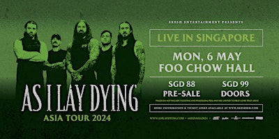As I Lay Dying Live In Singapore 2024 primary image
