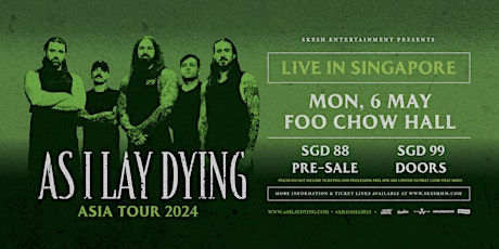 Image principale de As I Lay Dying Live In Singapore 2024