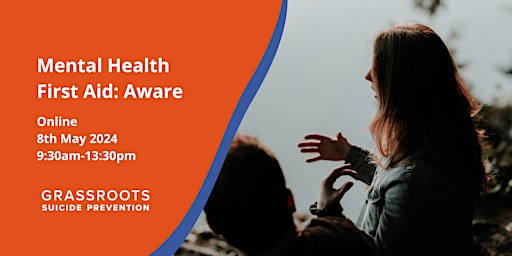 Mental Health First Aid: Half Day Aware - Online primary image
