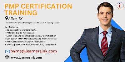 PMP Exam Prep Instructor-led Certification Training Course in Allen, TX primary image