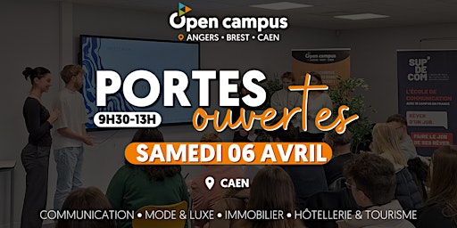 Primaire afbeelding van JOURNÉE PORTES OUVERTES I SAMEDI 06 AVRIL 2024 I CAEN