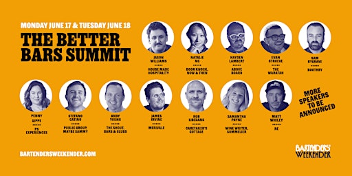 Imagem principal de Bartenders' Weekender - The Better Bars Summit