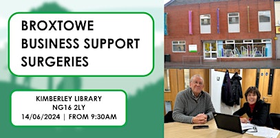 Free Business Support Surgery - Kimberley, Broxtowe primary image