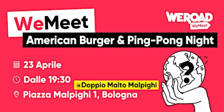 WeMeet | American Burger & Ping-Pong Night